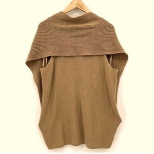 Chico's Tan Knit Poncho Sweater